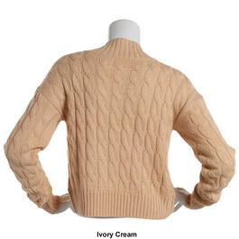 Juniors Derek Heart Amelia Cable Knit Shrug Sweater