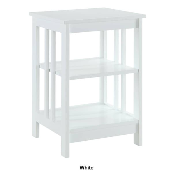 Convenience Concepts Mission End Table w/ Shelves