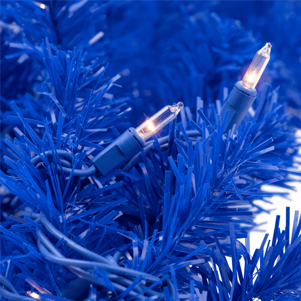 Northlight 9ft. Pre-Lit Royal Blue Pine Christmas Garland