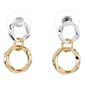 Design Collection Two-Tone Circle Link Earrings - image 1