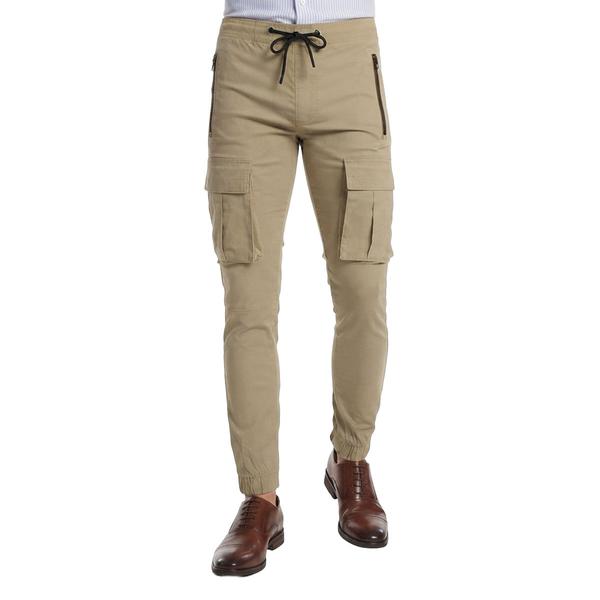 Young Mens akademiks(R) Nylon Tech Solid Cargo Joggers