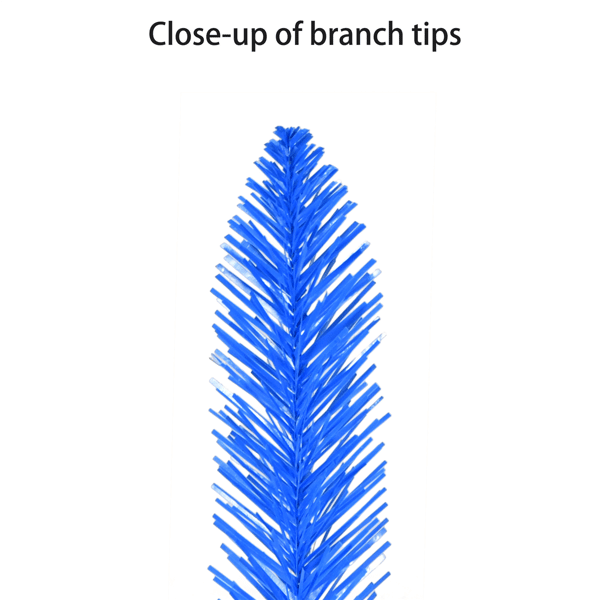 Puleo International Pre-Lit Blue Alpine Pencil Christmas Tree