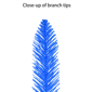Puleo International Pre-Lit Blue Alpine Pencil Christmas Tree - image 6