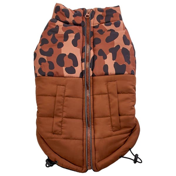 Northpaw Leopard Quilted Pet Jacket - image 