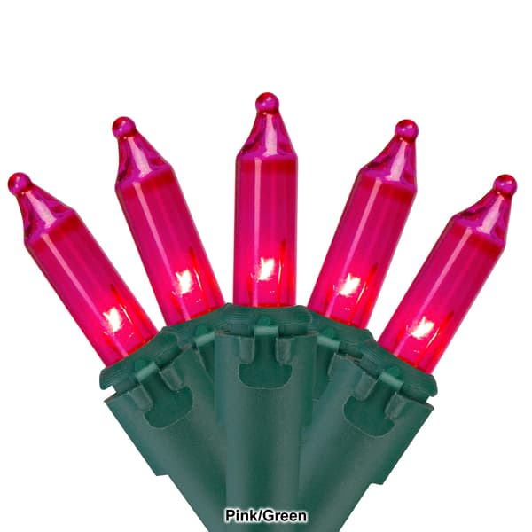 Northlight Seasonal 50ct. Pink Mini Christmas Light Set
