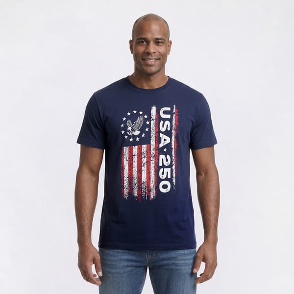 Mens Home of the Brave 250 Vertical Eagle Graphic Tee - image 