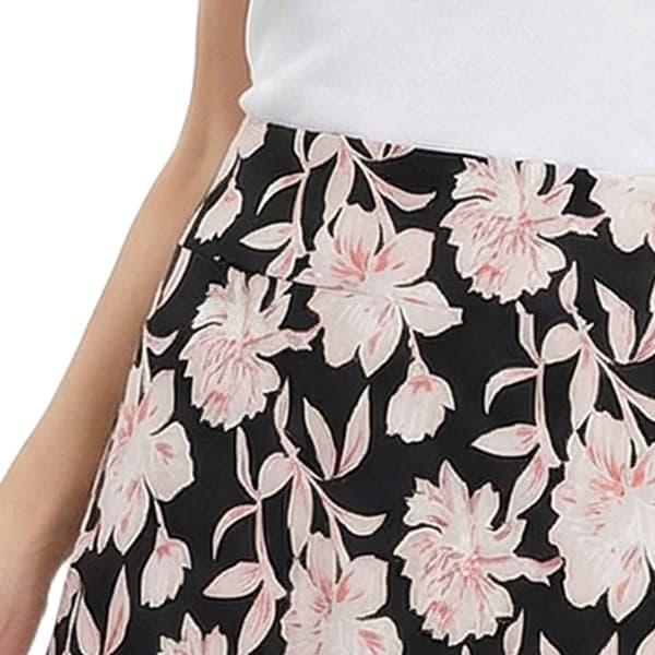 Womens NY Collection Floral Pull On Skirt