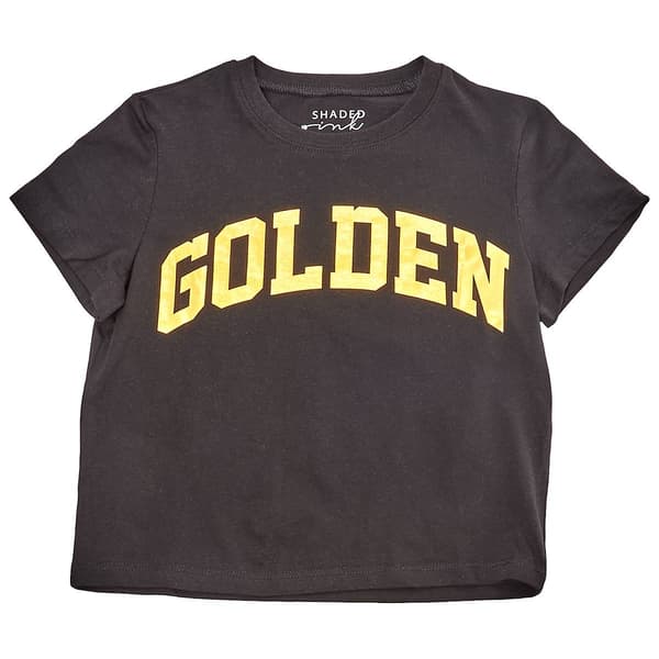 Girls (7-16) Shaded Pink Golden Foil Tee