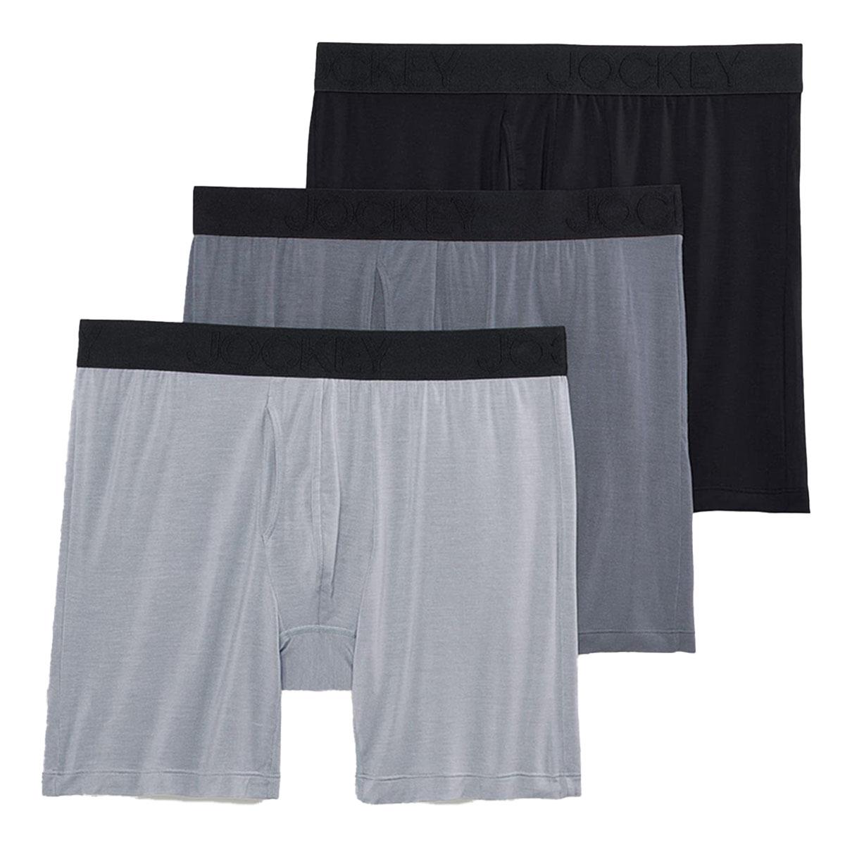 Mens Jockey® Active 3pk. Ultra Soft Boxer Briefs