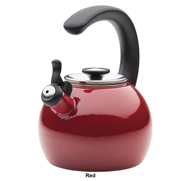 Circulon&#174; 2qt. Enamel on Steel Whistling Teakettle