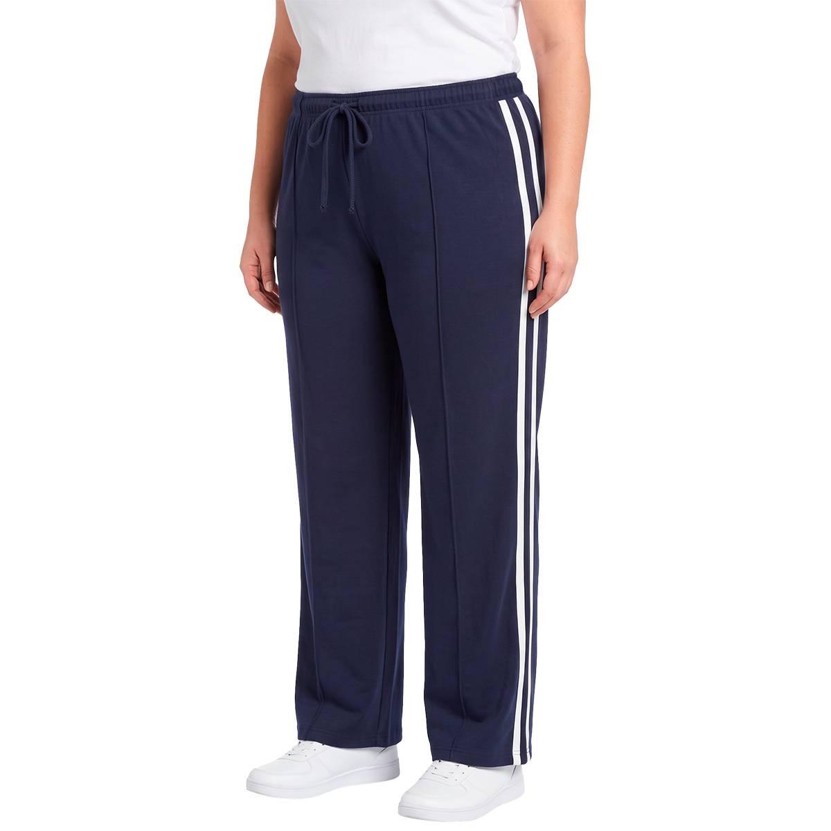 Plus Size Mountain Ridge Drawstring Double Stripe Sweatpants