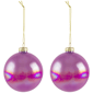 Northlight 6ct. Pink Shiny Glass Ball Christmas Ornaments - image 4