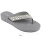 Womens Capelli New York Rhinestone Flip Flops - image 4