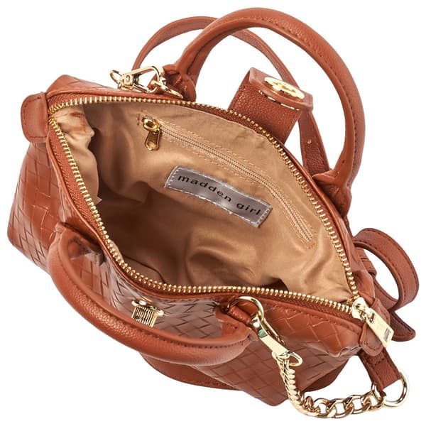 Madden Girl Woven Mini Tote Crossbody