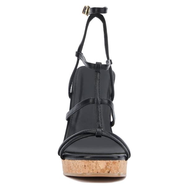 Womens New York & Company Abla Strappy Wedge Sandals