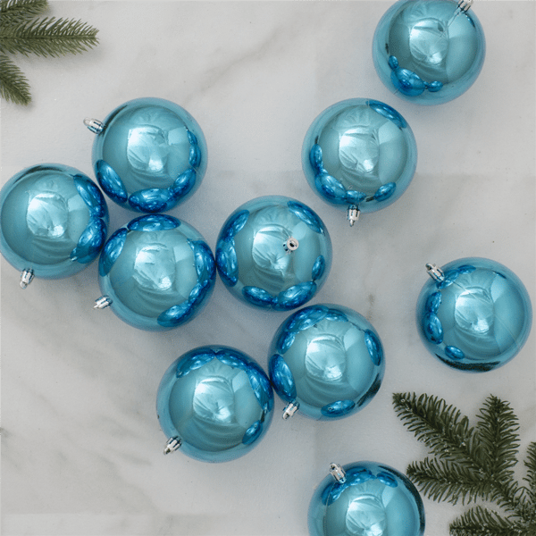 Northlight 12c. Shatterproof Shiny Christmas Ball Ornaments