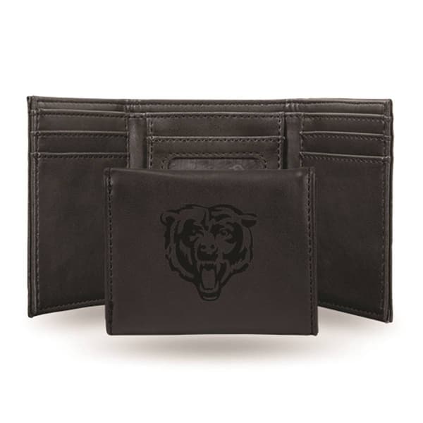 Mens NFL Chicago Bears Faux Leather Trifold Wallet - image 