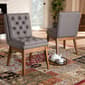 Baxton Studio Makar Modern Transitional Velvet Dinning Chairs Set - image 6
