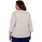 Plus Size Alfred Dunner Tuscany Sunflower Embroidered Blouse - image 2