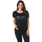 Womens Due Time Short Sleeve Blessed Mama Slogan Maternity Top - image 1