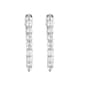Nova Star® Sterling Silver Lab Grown Diamond Hoop Earrings - image 4