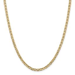 Gold Classics(tm) 3.75mm. Concave Anchor Chain Necklace