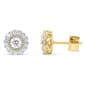 Nova Star(R) Yellow Gold 1/2ctw. Lab Grown Diamond Halo Earrings - image 1