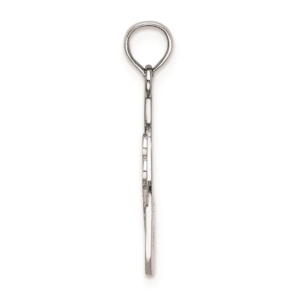 Unisex Gold Classics&#8482; 14kt White Gold Comb And Scissors Charm