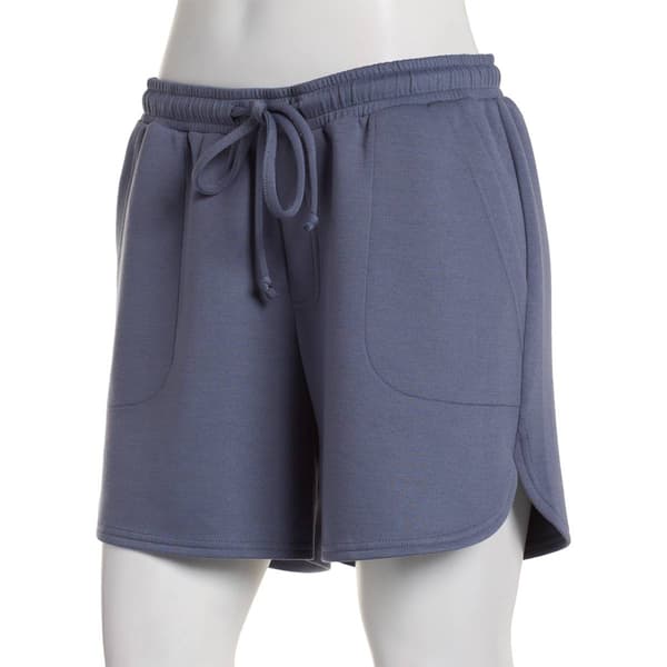 Plus Size Mountain Ridge Solid Porkchop Pocket Scuba Shorts - image 