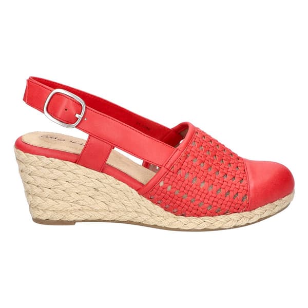 Womens Easy Street Taffy Slingback Espadrilles Wedges Sandals