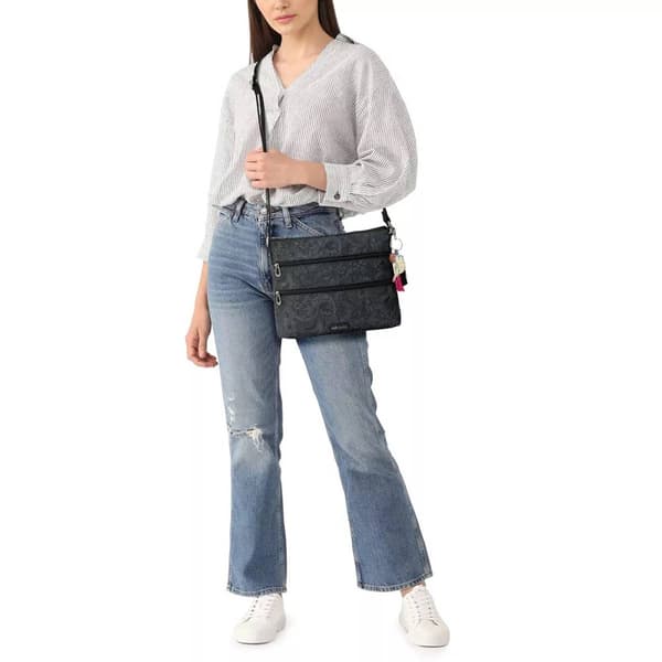 Sakroots Basic Nylon Crossbody - Black Spirit Desert