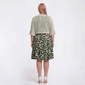 Plus Size Perceptions Flounce Sleeve Vine Jacket Dress - image 2
