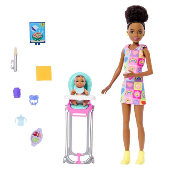 Barbie&#174; 12in. Skipper with Baby Sister Dolls & Playset