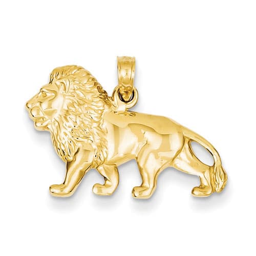 Unisex Gold Classics&#40;tm&#41; 14kt. Lion Pendant - image 