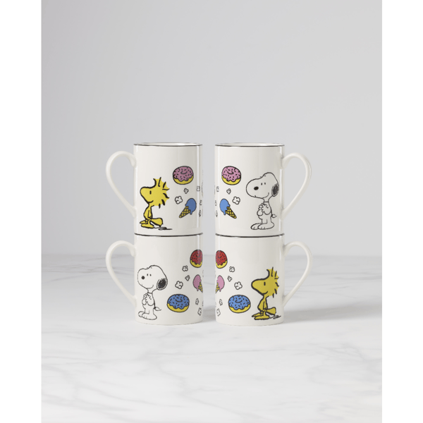 Lenox® Chef Snoopy Mugs - Set of 4