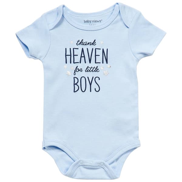 Baby Boy (NB-9M) baby views(R) Thank Heaven for Boys Bodysuit - image 