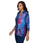 Petite Ruby Rd.Fall Wonders Wonderful Button Down Abstract Blouse - image 3