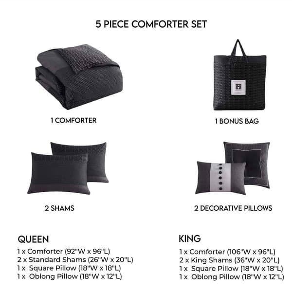 Bebejan&#174; Kyle Cotton 5pc. Reversible Comforter Set