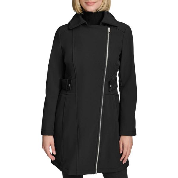 Womens Marc New York Asymmetrical Softshell Jacket With Hood - image 