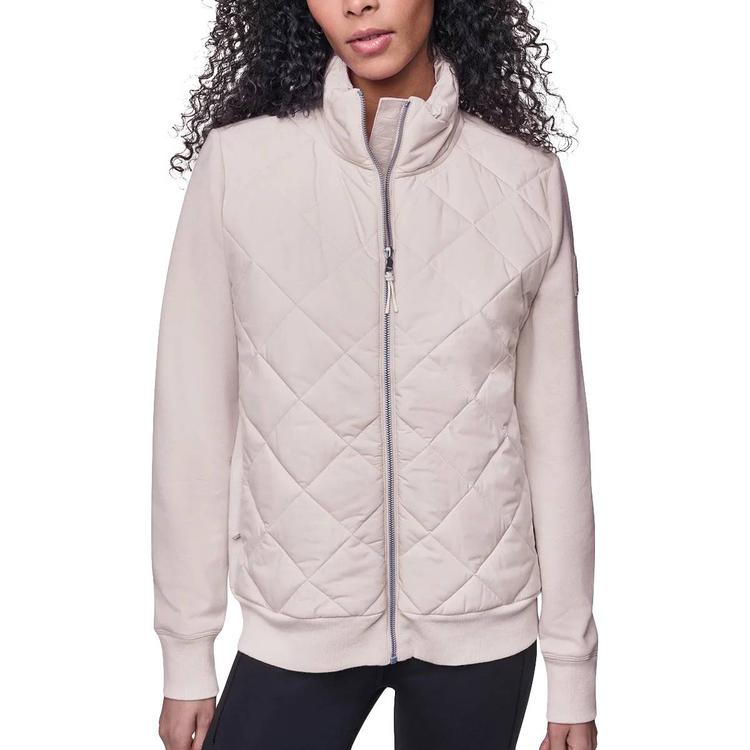 Womens DKNY Sport Lightweight Hybrid Mock Neck Jacket