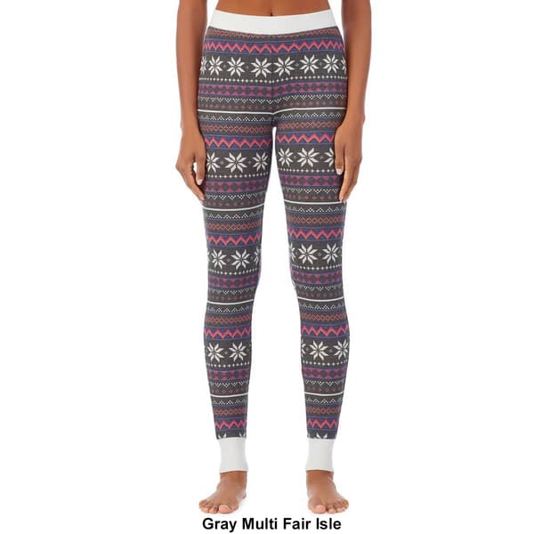 Womens Cuddl Duds&#174; Stretch Thermal Fair Isle Leggings