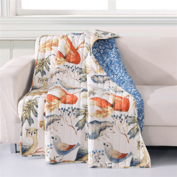 Greenland Home Fashions™ Willow Reversible Quilted Throw Blanket