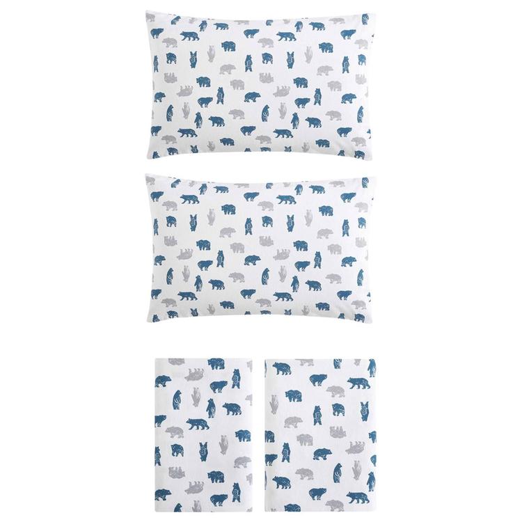 Eddie Bauer Bear Mountain Cotton Flannel Sheet Set
