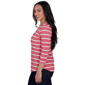 Petite Ruby Rd. Must Haves II Football Bow Stripe Tee - image 4