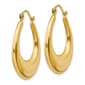 Gold Classics™ 30mm. 14kt. Gold Polished Hoop Earrings - image 2