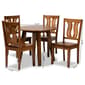 Baxton Studio Anesa Walnut Brown Finished Wood 5pc. Dining Set - image 9