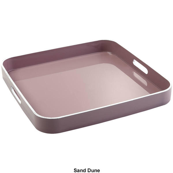 Jay Import Small Square Tray with Rim & Handle