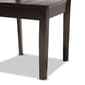 Baxton Studio Mare Dark Brown Finished Wood 5pc. Dining Set - image 6