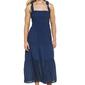 Juniors Love Tree Smocked Bodice Tier Gauze Maxi Dress - image 3