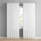 Aria Sheer Rod Pocket Panel Curtain with Trim - image 1